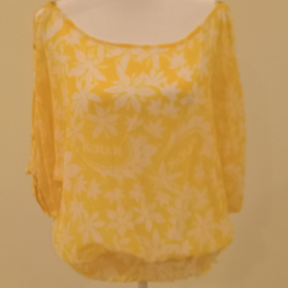 Keds Yellow Floral Women's Blouse